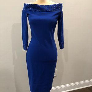 Chiara Boni la Petite Robe Studded Dress - Sapphire Size 8 Never Worn